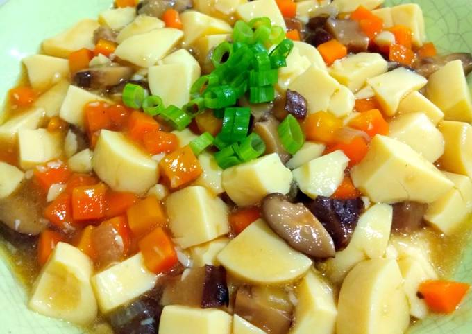 Resep Mun Tofu / Tahu Jepang 🥚🥕🍄🧅 oleh Shandjieta Kitchen - Cookpad
