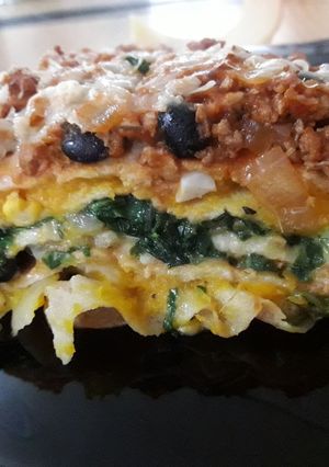 Una foto de Lasaña vegetariana
