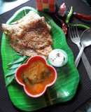 Vermicelli dosa with sambhar chutney