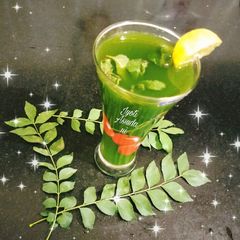 A picture of Wheatgrass juice.