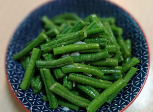 鹽麴炒長豆 的食譜成品照片