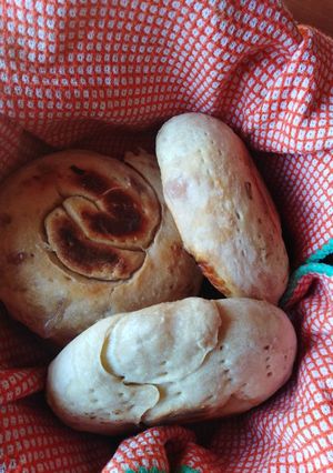 Una foto de Pan con Cebolla Morada