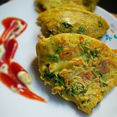 A picture of Vegan omelets.