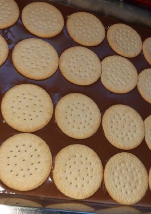 Una foto de Postre de galletas marías