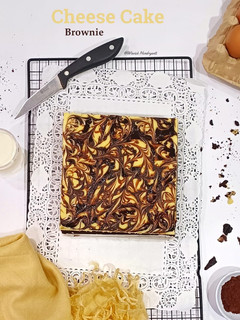 Foto resep Marble Cheese Cake Brownies
