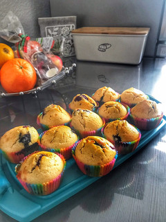 Φωτογραφία της συνταγής Muffins βανίλιας με μύρτιλλα 🧁