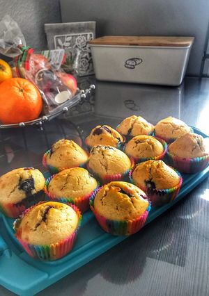 Φωτογραφία της συνταγής Muffins βανίλιας με μύρτιλλα 🧁