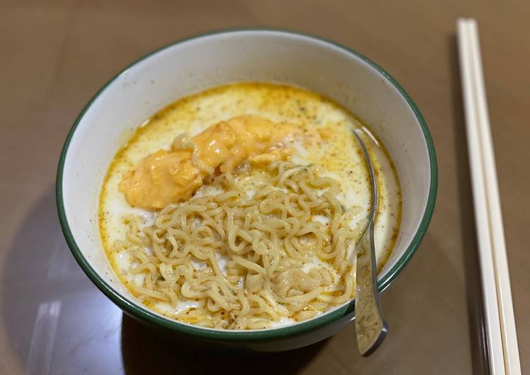 Mie Susu Telur Keju (misu teju)