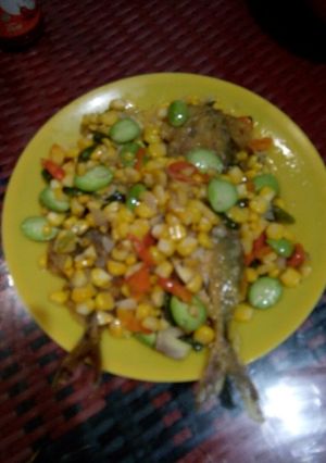 Foto resep Tumis peda petai jagung manis