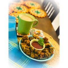 A picture of MANGODE- Moong Dal Pakoras: Tea Time Snacks.