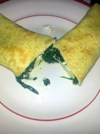 Recipe spinach and feta omelette the So Delicious Can spoil the tongue