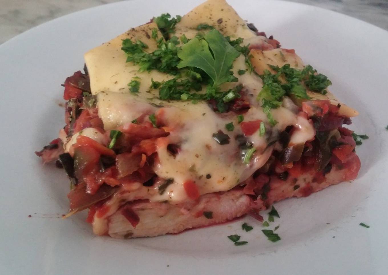 Pechuga con verduras a la Napolitana