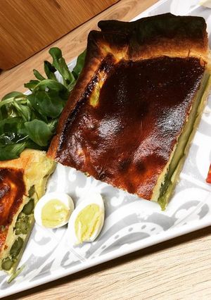 Une photo de Tarte au Brocciu et aux asperges vertes