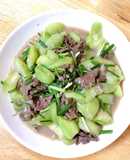 Mướp xào thịt bò