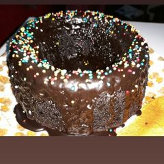 A picture of Chocolate truffle bundt cake.