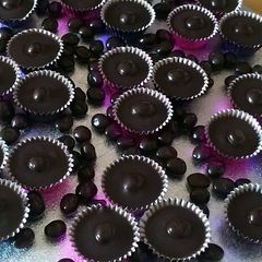 Vickys Chocolate Coffee Cups, GF DF EF SF NF A picture of Vickys Chocolate Coffee Cups, GF DF EF SF NF.