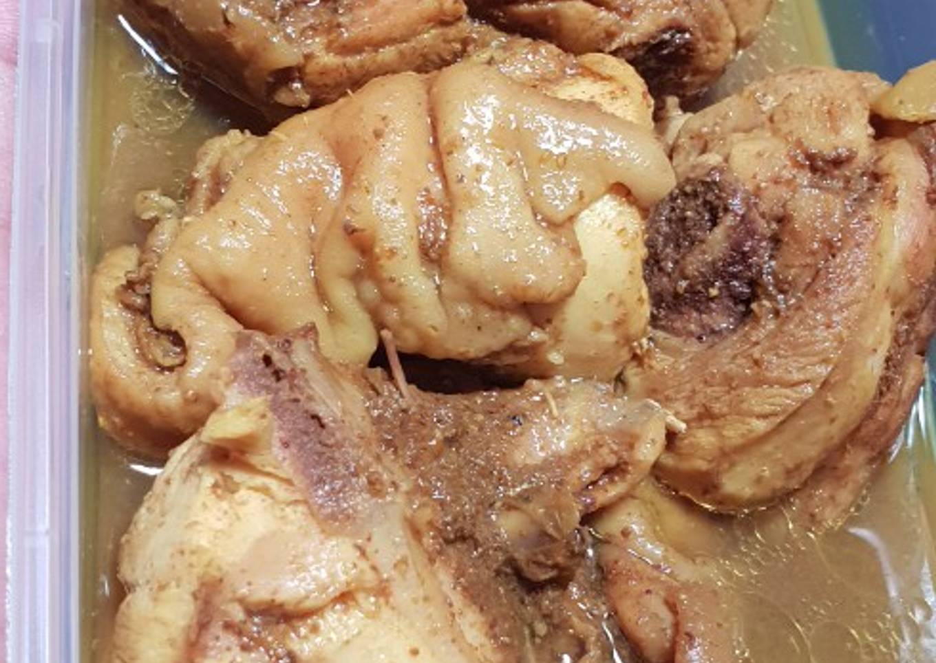 Ungkep Ayam Siap Goreng
