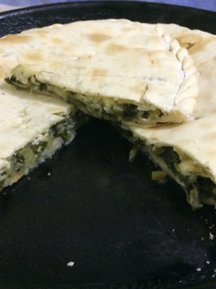 Una foto de Tarta de acelga y pollo