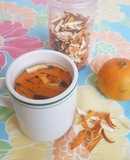 Para el insomnio, infusión de cáscara de mandarina