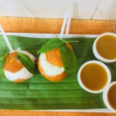 A picture of Orange Ice cream.