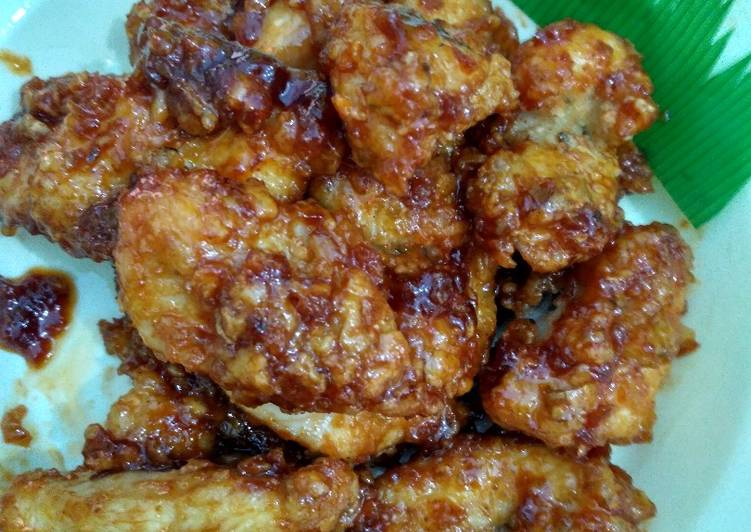 Resep masakan Dakgangjeong(Sweet Crispy Korean Chicken) | Cara Masak Dakgangjeong(Sweet Crispy Korean Chicken) Yang Enak dan Simpel