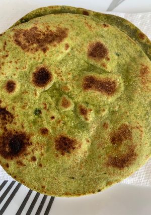 પાલક થેપલા (Palak Thepla Recipe In Gujarati) રેસીપી મુખ્ય ફોટો
