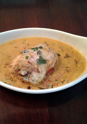 A picture of Chicken Cordon Bleu, my Version.