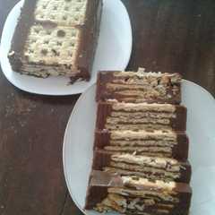 รูปของ Puding vla coklat malkist