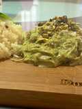 Pechuga en crema de pistache