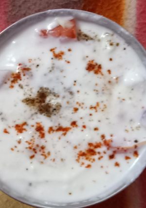 A picture of Veg raita.