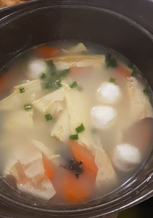 Foto resep Sup kembang tahu