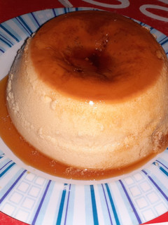 Una foto de Flan sin horno fácil