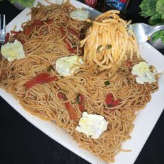 A picture of Juicy spaghettis.