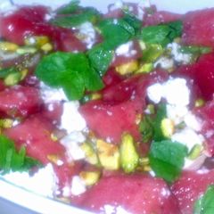 A picture of Sig's Watermelon Salad.