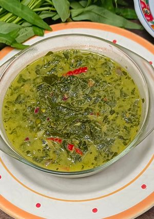 Foto resep Daun singkong tumbuk khas Medan