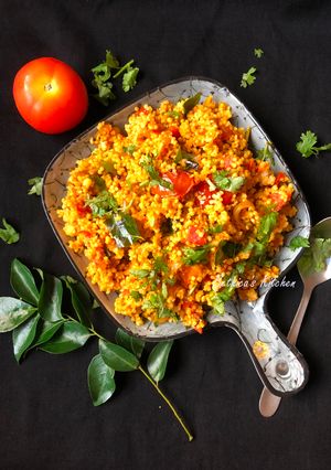 A picture of Foxtail Millet Tomato Rice.