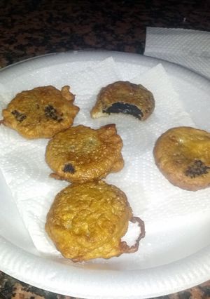 A picture of Fried Oreos.