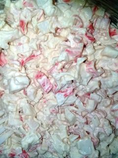 A picture of Sara's sweet cold crab salad.