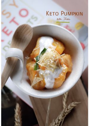 Foto resep Keto Pumpkin Ala Thai #ketodessert #thaifood #ketofoodsyanti