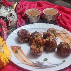 A picture of Cornflakes chicken cheese rum ball.