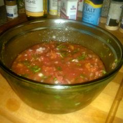 A picture of Homemade Healthy Salsa.