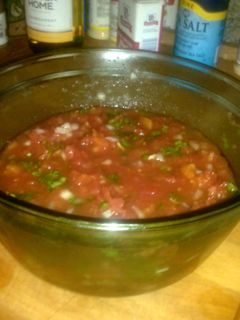 A picture of Homemade Healthy Salsa.