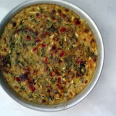 A picture of Aubergine flan (as flan in the british cuisine).