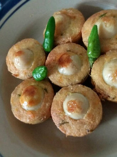 Foto resep Tahu mantili / tahu kukus goreng telur puyuh