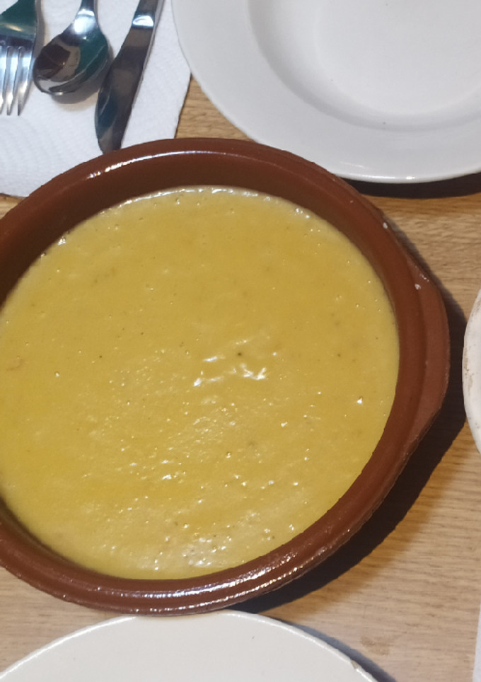 Una foto de Crema de calabaza