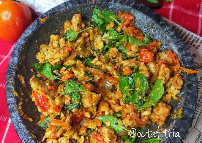 Mudah Banget Masakan Resep Sambal Uleg Tempe Kemangi