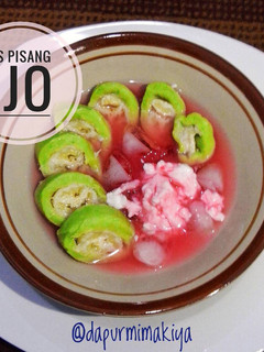 Foto resep Es pisang ijo sederhana