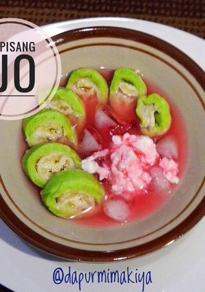 Foto resep Es pisang ijo sederhana