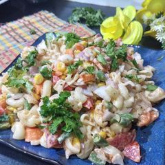 A picture of Macaroni salad.