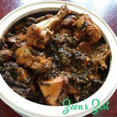 A picture of Water Spinach Chicken.